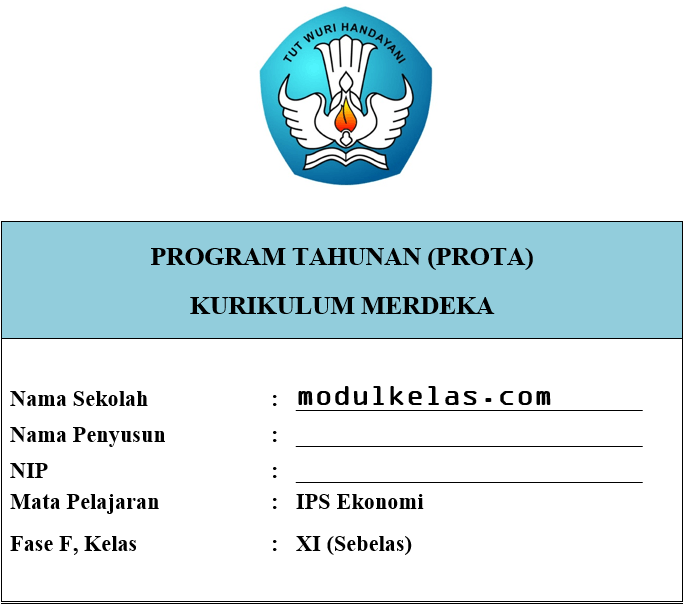 Prota Ekonomi Kelas 11 SMA/MA Fase F Kurikulum Merdeka