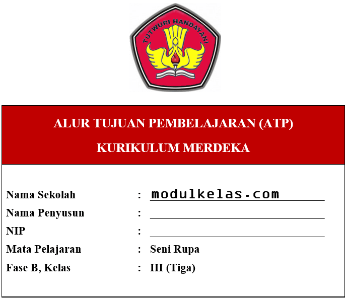 ATP Seni Rupa Kelas 3 Fase B Kurikulum Merdeka