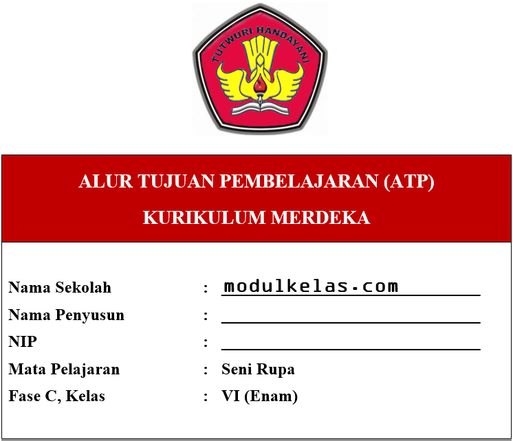 ATP Seni Rupa Kelas 6 Fase C Kurikulum Merdeka