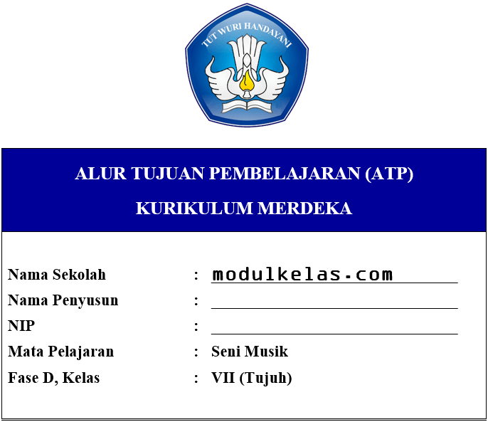 ATP Seni Musik Kelas 7 Fase D Kurikulum Merdeka