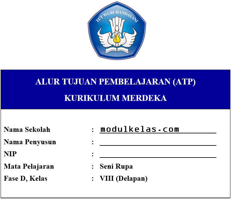 ATP Seni Rupa Kelas 8 Fase D Kurikulum Merdeka