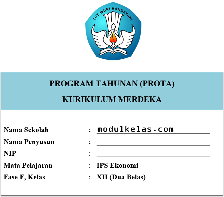Prota Ekonomi Kelas 12 SMA/MA Fase F Kurikulum Merdeka