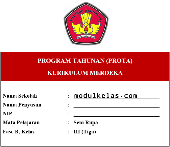 Prota Seni Rupa Kelas 3 Fase B Kurikulum Merdeka