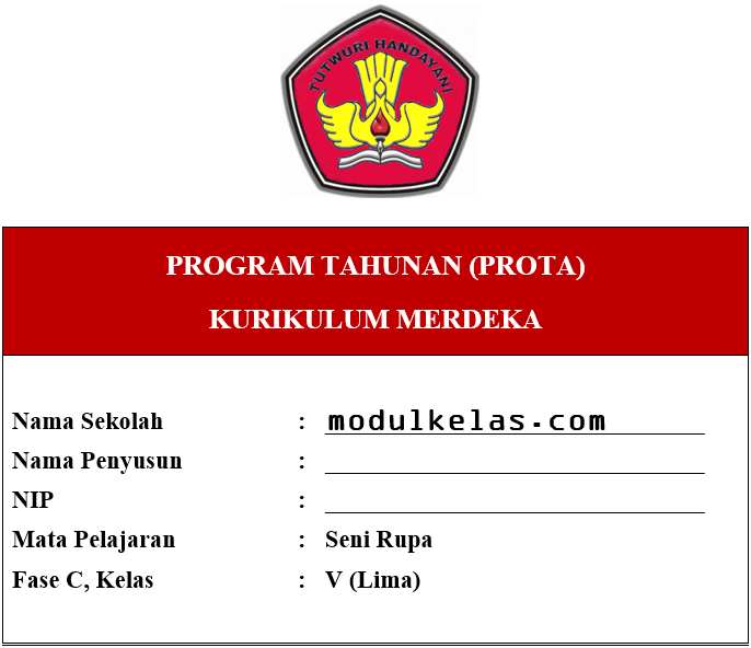 Prota Seni Rupa Kelas 5 Fase C Kurikulum Merdeka