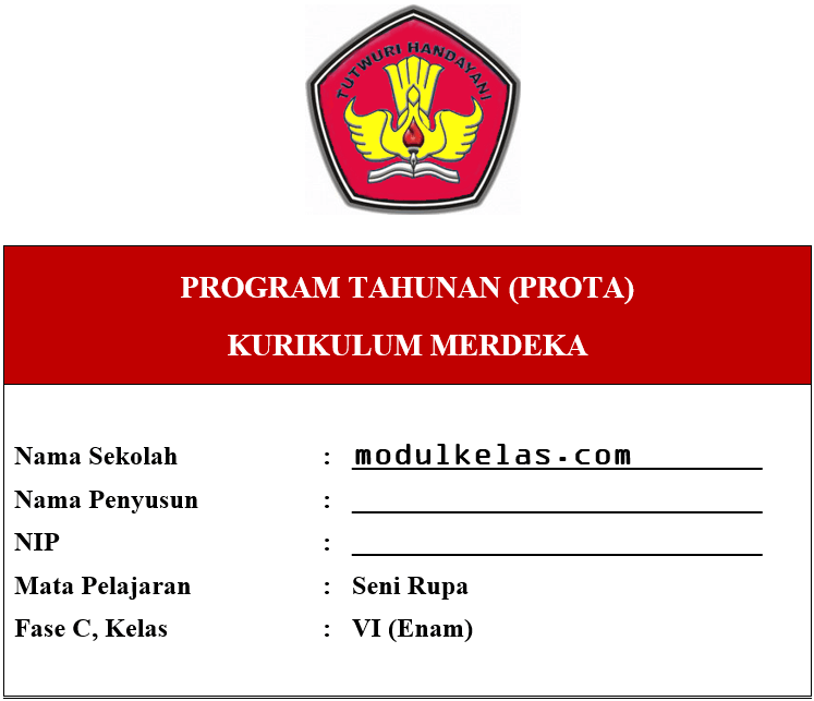 Prota Seni Rupa Kelas 6 Fase C Kurikulum Merdeka