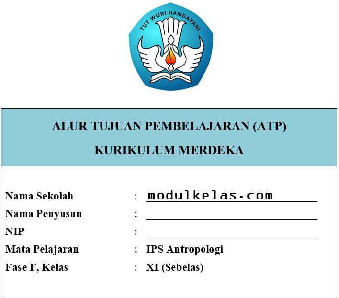ATP Antropologi Kelas 11 SMA/MA Fase F Kurikulum Merdeka