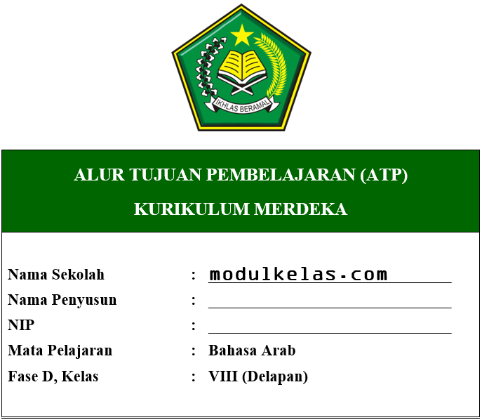 ATP Bahasa Arab Kelas 8 Fase D Kurikulum Merdeka