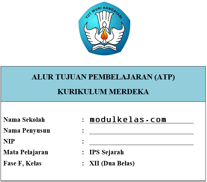 ATP Sejarah Kelas 12 SMA/MA Fase F Kurikulum Merdeka
