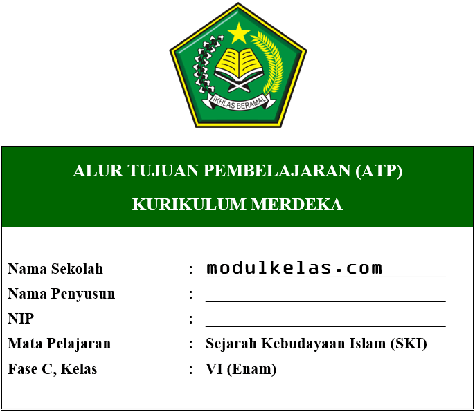 ATP SKI Kelas 6 MI Fase C Kurikulum Merdeka