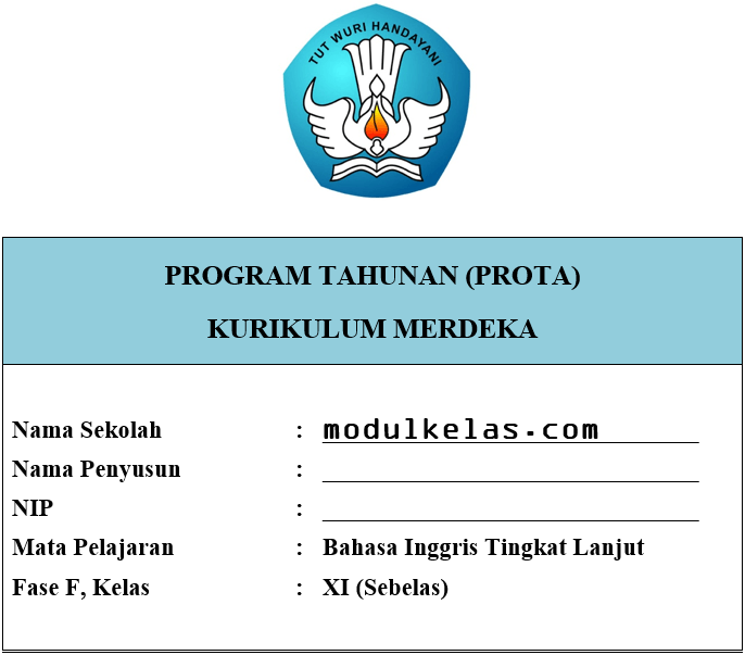 Prota Bahasa Inggris Tingkat Lanjut Kelas 11 Fase F