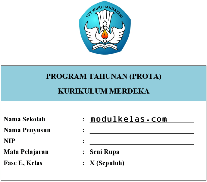Prota Seni Rupa Kelas 10 Fase E Kurikulum Merdeka