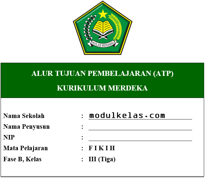 ATP Fikih Kelas 3 MI Fase B Kurikulum Merdeka