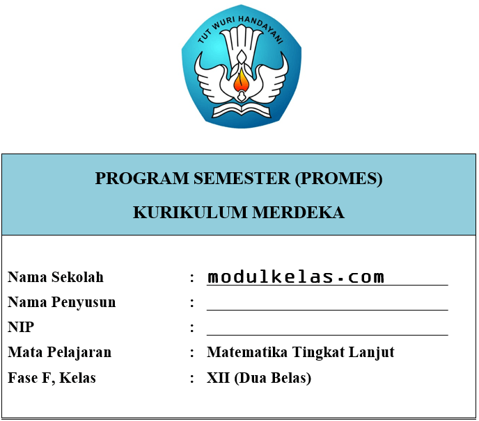 Promes Matematika Tingkat Lanjut Kelas 12 SMA/MA Fase F