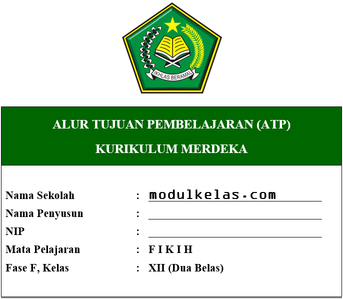 ATP Fikih Kelas 12 MA Fase F Kurikulum Merdeka