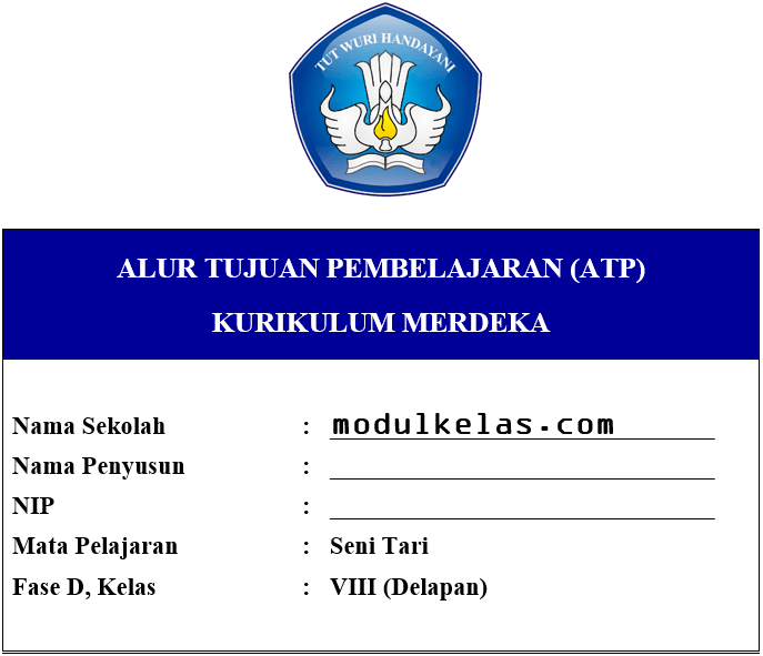 ATP Seni Tari Kelas 8 Fase D Kurikulum Merdeka